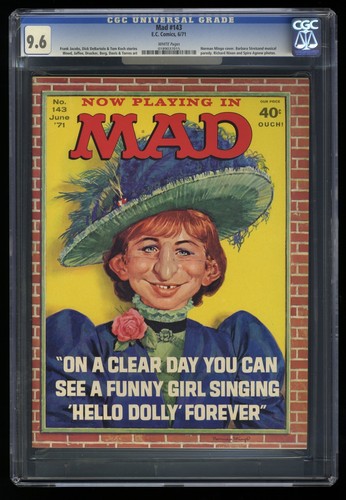 Mad #143 CGC NM+ 9.6 White Pages EC 1971