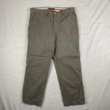 Tommy Hilfiger Chino Pants Mens W36 L30 Beige Relaxed Straight Baggy Fit Trouser