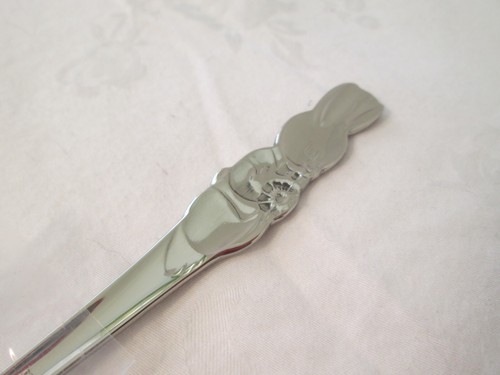 Oneida Community Stainless Peter Rabbit Infant Baby Feeding Spoon 5-1/2” NEW - Picture 4 of 5