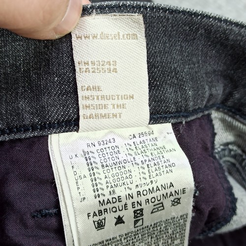 Jeans da donna Diesel LIVY W27 L32 grigi sottili vita bassa dritti 008L0 - Foto 13 di 15