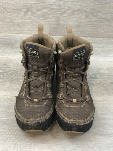 Ahnu Montana AF2422MLC Women's 8.5 Brown Leather Lace Up Waterproof Hiking Boots - Picture 2 of 8