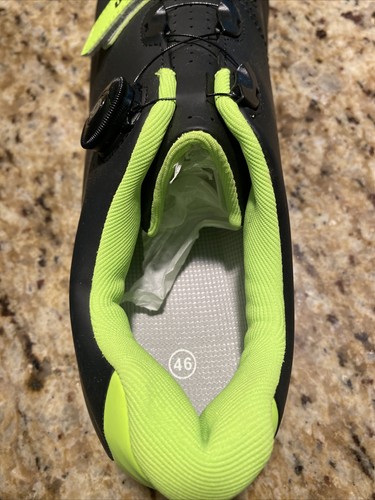 Betoosen Cycling Bike Shoes Speed Unisex MTB EU 46 US 12 Black/Neon Green HD2 - Picture 2 of 3
