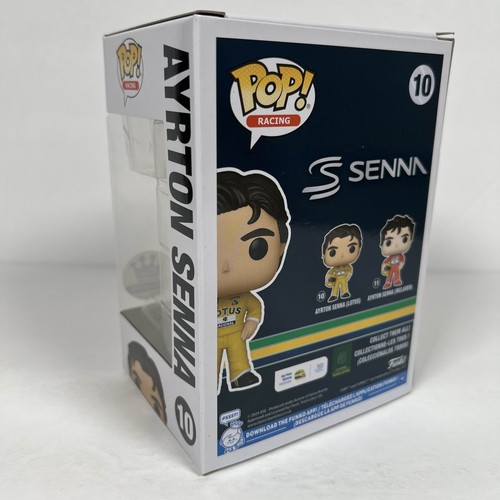 Funko POP! Ayrton Senna (traje de carreras de loto) #10 Funko exclusivo ¡con POP! Protector - Imagen 11 de 21