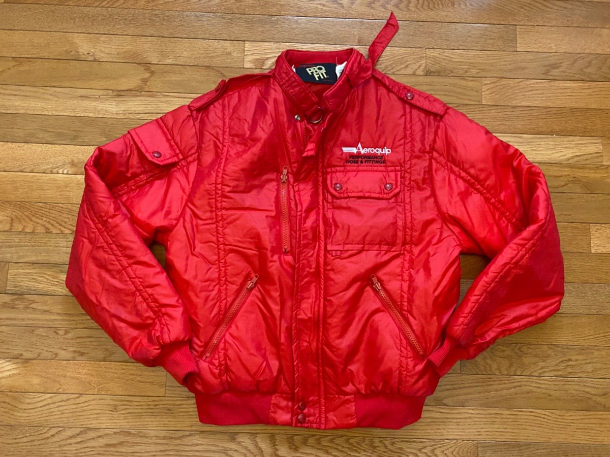 Vintage King Louie Pro Fit Aeroquip Red Racing Jacket - Size L