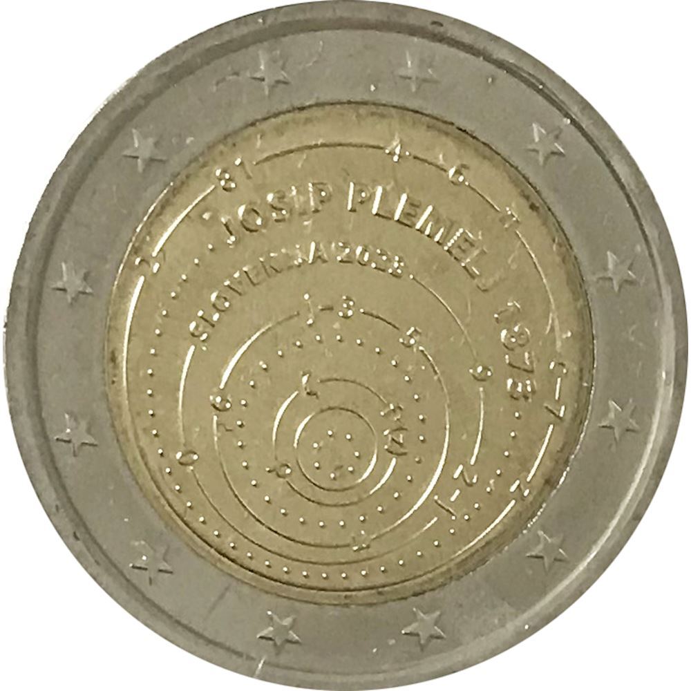 2 euros Slovénie 2023 fdc naissance Josip Plemelj