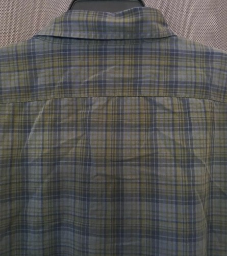 John Varvatos Red Star XL dunkelgrün kariertes Button Down Hemd - Bild 7 von 8