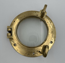 Antique/VTG Bronze Heavy 10.5" Ship Porthole Window w/Water Tight Seal