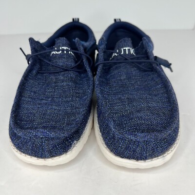 Mens Nautica Rushford Navy Blue Lightweight Textured Loafers Shoes Size 12 Mens Nautica Rushford Navy Blue Lightweight Textured Loafers  main image 4