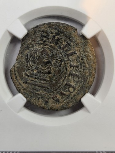 1663 R Spain 16M Seville Dot At "Rex" NGC VF Details - Picture 2 of 4