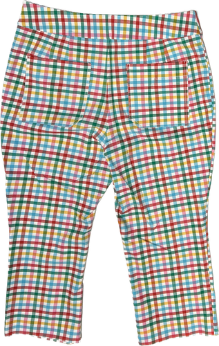 Anthropologie Women's Plaid Maeve Grace Gingham Capri Pants Size 14 - Picture 8 of 9