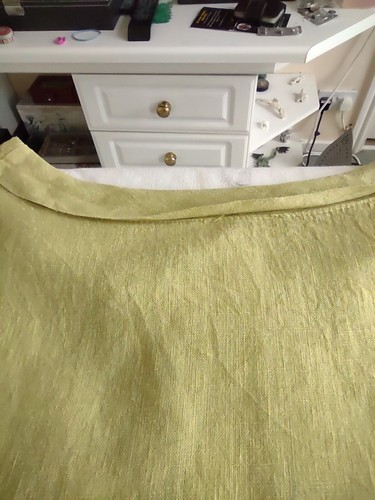 Lime green 100% linen summer dress. Made in Italy. One size. VGC. FREE P&P - Picture 11 of 17