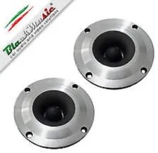 2 TWEETER TROMBA COMPRESSIONE TITANIO OGIVA 200WATT RMS BLACK MUSIC COPPIA!! 