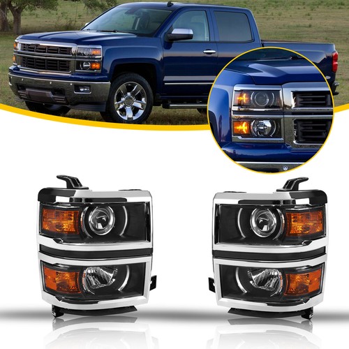 Faros proyectores izquierda+derecha para Chevrolet Silverado 1500 2014-2015 - Imagen 14 de 22