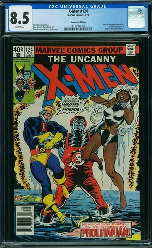 The X-MEN  #124  High Grade! NEWSSTAND Issue! CGC 8.5  White Pages    4530588018