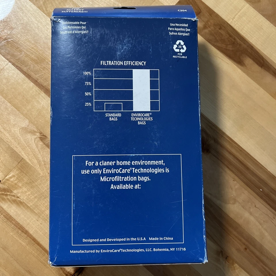 EnviroCare  Anti-Allergen  Miele G&N Bags  Canister Vacuum 5 Bags & 2 Filters - Image 3 of 4