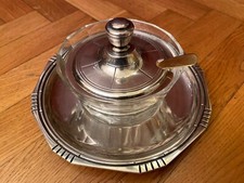 Formaggiera autentica d'Epoca Art Deco Argento