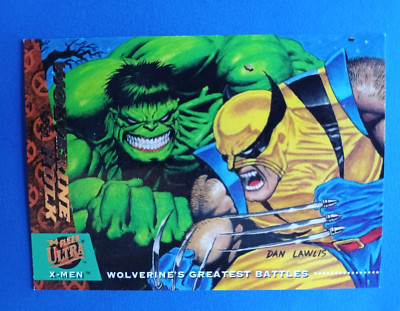 1994 FLEER ULTRA X-MEN WOLVERINE VS HULK GREATEST BATTLES #140 MARVEL