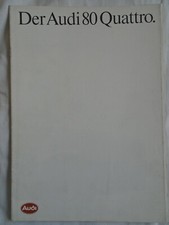 Audi 80 Quattro brochure Jan 1984 German text 
