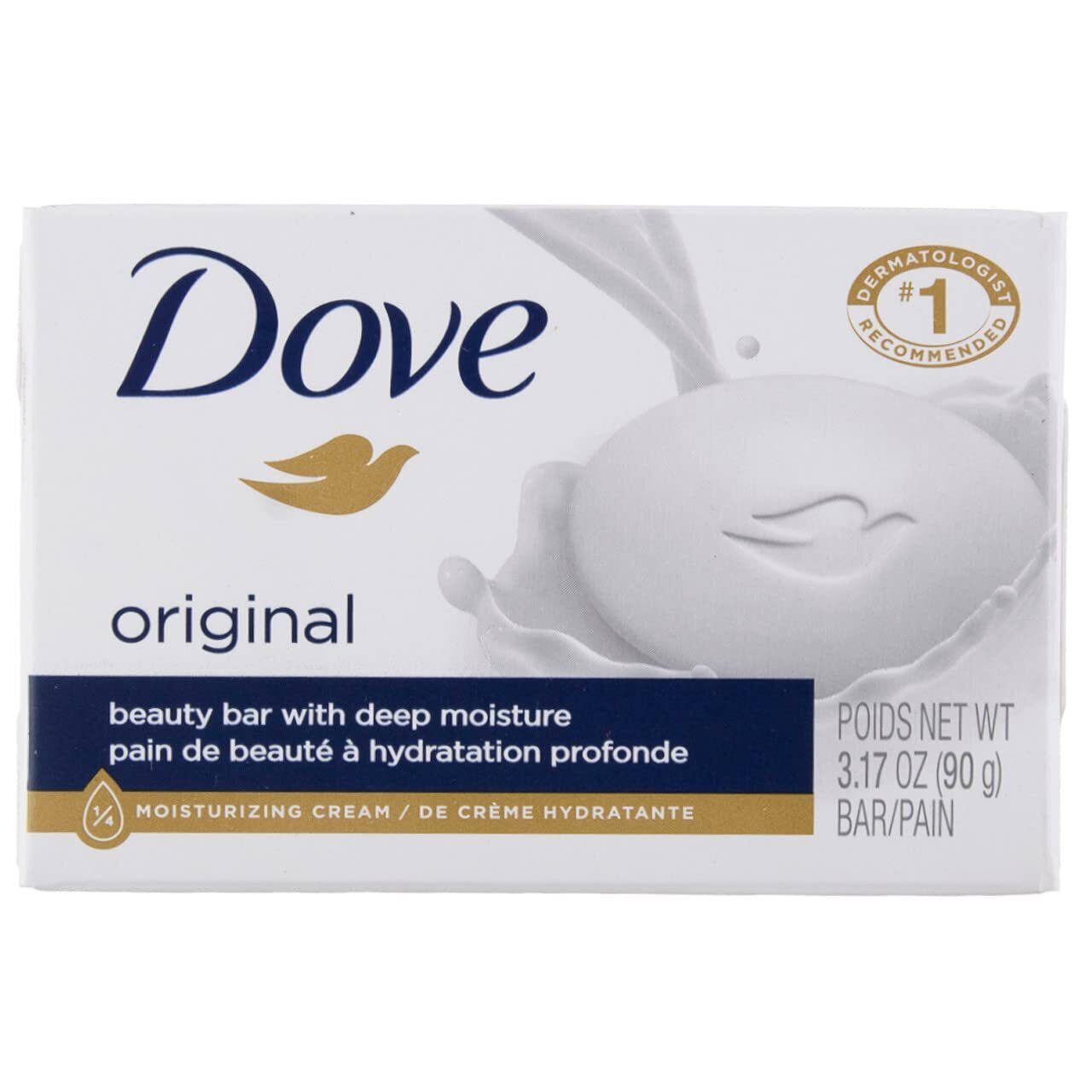 Dove White Moisturizing Beauty Bar Soap 3.75 oz 3-Pack