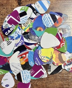 Guitar Picks [25 Piece Pack Made From Recycled Gift Cards Credit Cards Upcycled]