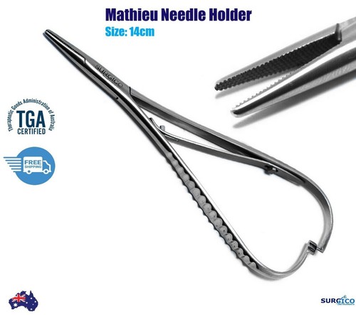 Surgical Suture Procedures Pack Veterinary Instruments Needle Holder Forceps NEW - Bild 5 von 6