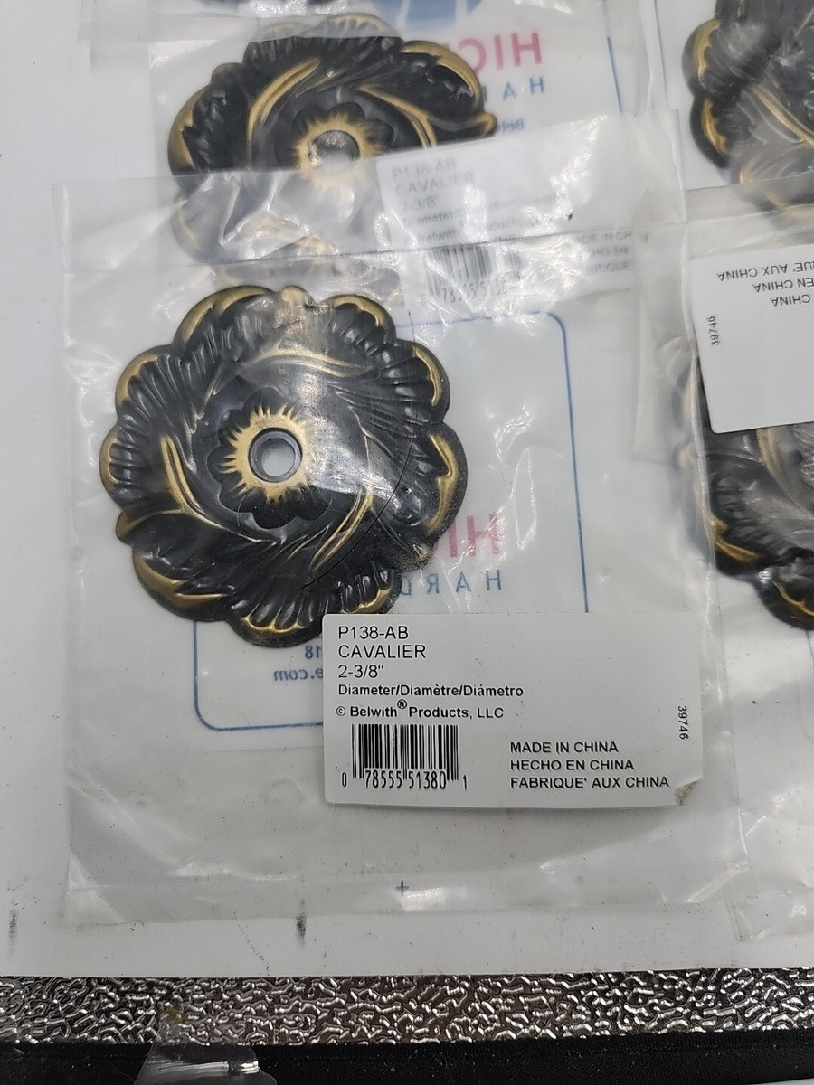 Cavalier 2-3/8 in. H Antique Brass Knob Backplate Cavalier 2-3/8 in. H Antique Brass Knob Backplate