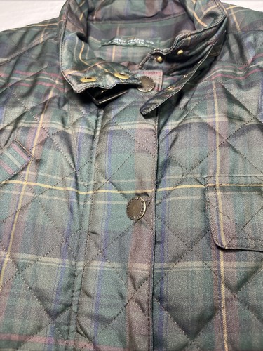 Chaqueta Lauren Ralph Lauren Mujer Plus Botón Cremallera Acolchada Cinturón LRL De Colección Med - Imagen 9 de 12