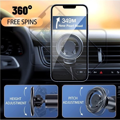 Soporte para teléfono móvil 2 en 1 Magsafe magnético soporte para coche soporte Air Vent NUEVO - Imagen 5 de 24