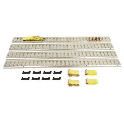 Universal E Track Tie-Down Kit - 5' E Track Rails Enclosed Cargo Trailer
