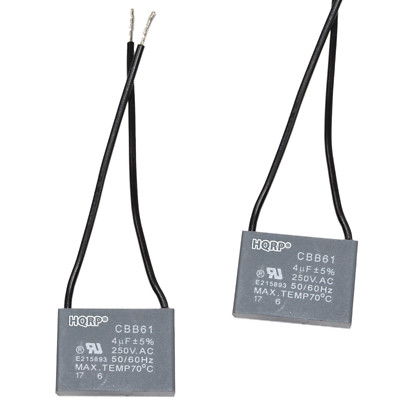 2-Pack Ersatz Motorkondensator 4uf 2-Wire CBB61 für Hampton Bay Deckenventilator