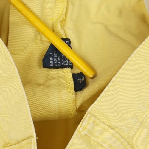 POLO RALPH LAUREN Tyler plissettato davanti chino golf pantaloncino giallo uomo 32x9 - Foto 4 di 7