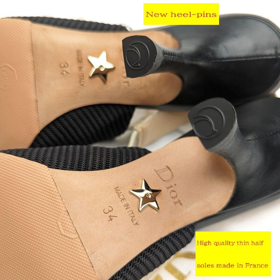 Dior ブラック ハイヒール 34 1/2 Authentic J'ADIOR Slingback Pumps size 34.5D Black | eBay