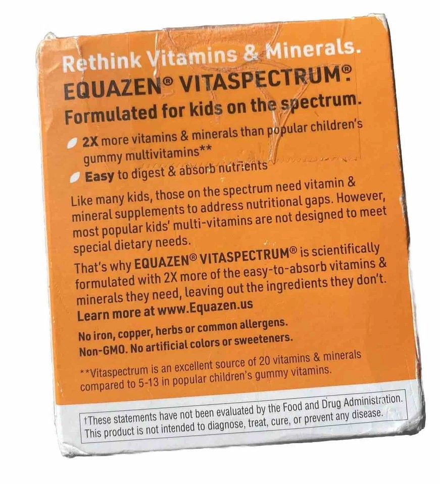 EQUAZEN VITASPECTRUM Polvo sin sabor 5,04 oz Vitaminas para niños en el espectro Foto 3 de 4