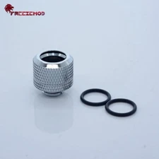 10X Silver FreezeMod brass 14MM G1/4 coupling fitting OD 14MM Rigid tubing water