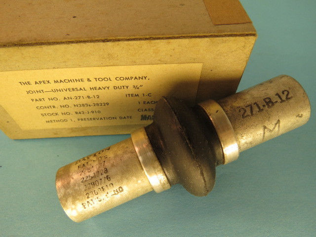 Apex AN271-B-12 Universal Swivel Joint W/Rubber Sleeve