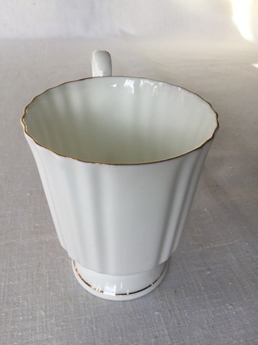 Set of 4 Rare Vtg Lomonosov Imperial Porcelain White 22kGold Espresso Cup Saucer - Picture 6 of 11