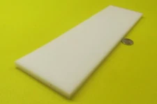 Hdpe White Bar 3/8" (.375") Thick x 3.50" Wide x 12" Long, 4 Pcs, 4 Ft Total