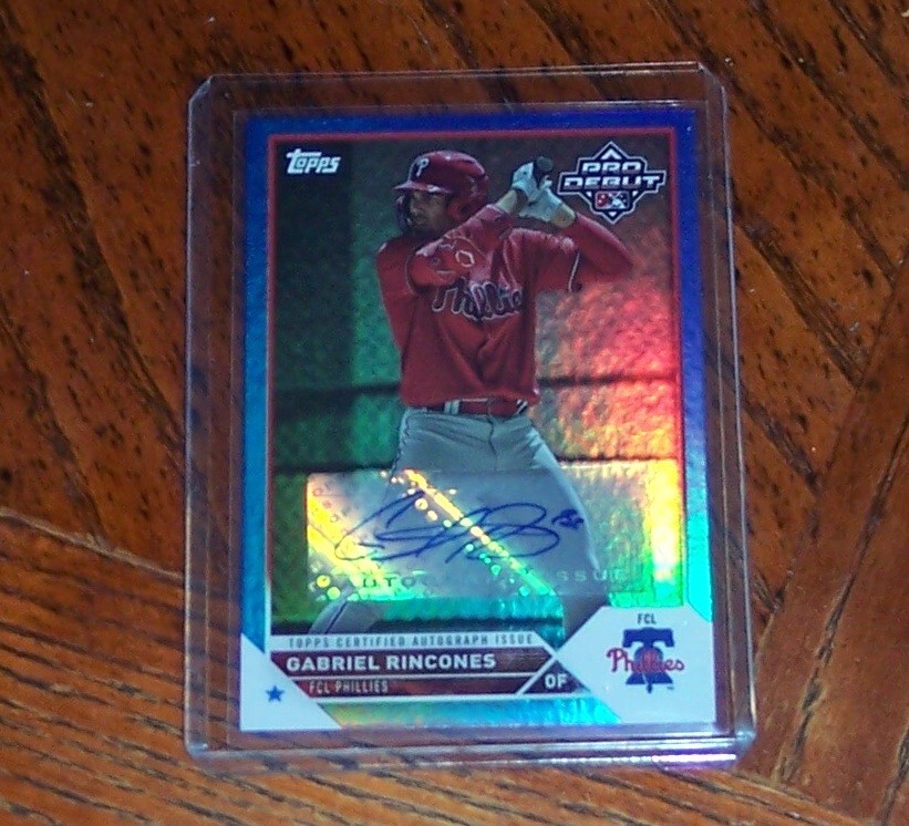 2023 Topps Pro Debut Autograph Auto Blue #134 Gabriel Rincones -49/150