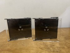 Mini Disc Jewel Case Lot Of 2 Pack Standard Black And Clear Jewel Case For MINI