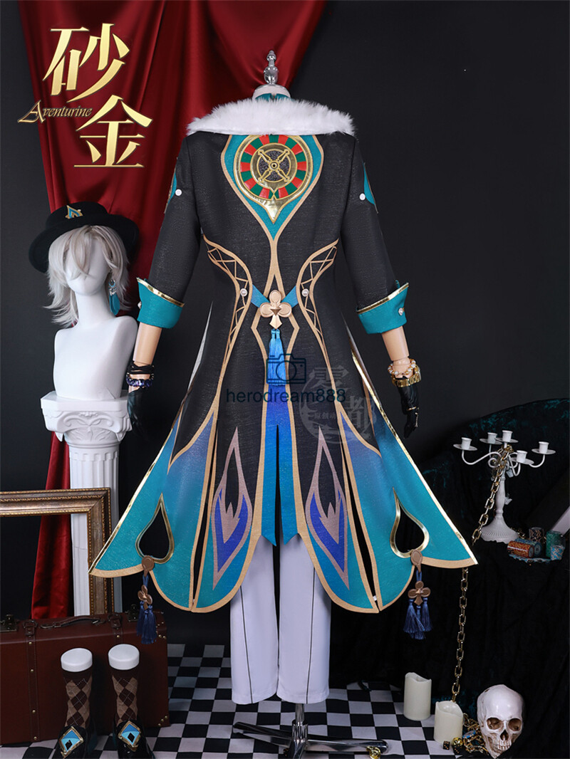 Honkai Star Rail Aventurine Cosplay Costume Mens Full Dress