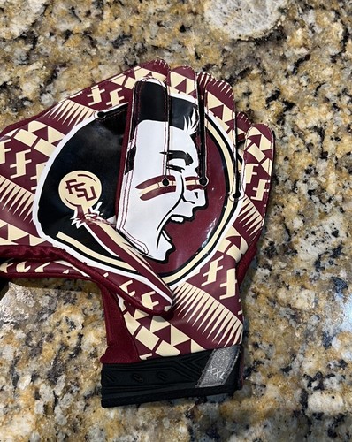 PJ Williams FSU Florida State Game Used Gloves Football SUPER BAD XXL Photo M - Picture 7 of 19