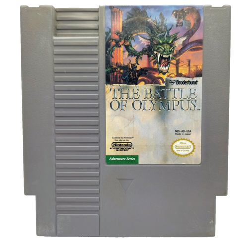 The Battle Of Olympus NES Nintendo Entertainment System NTSC USA Game