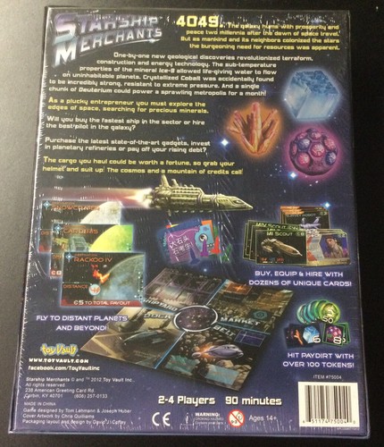 Toy Vault Starship Merchants Game Tom Lehmann Joseph Huber NEW Sealed! - Picture 2 of 2