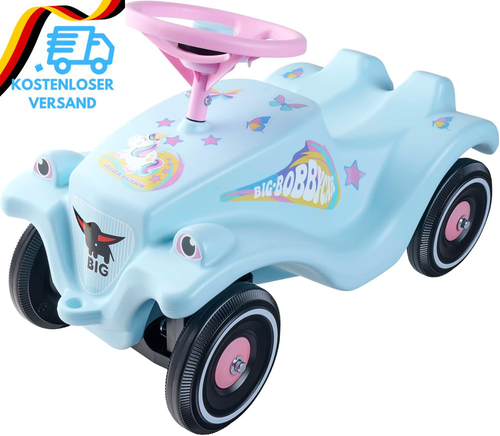 Big-Bobby-Car-Classic Einhorn - Kinderfahrzeug Mit Aufklebern Im Einhorn Design, - Bild 8 von 12