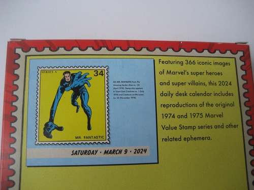Marvel Value Stamps 2024 Day-To-Day Calendar by Roy Thomas - Picture 2 of 3