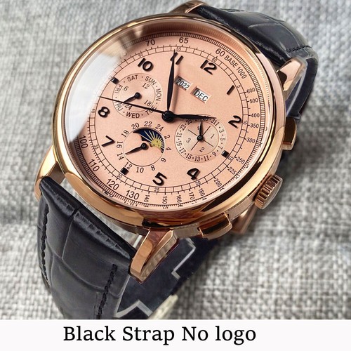 Corgeut 42mm Rose Gold Automatic Mens Watch Week Date Month Year Day/Night - Picture 32 of 38