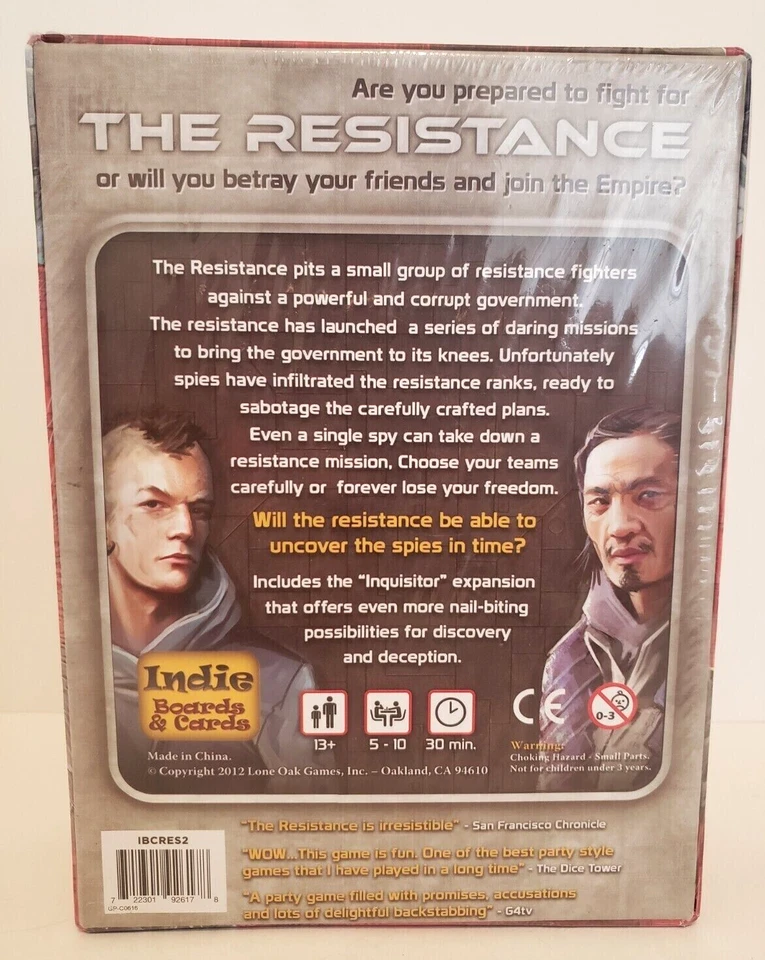 Don Eskridge’s The Resistance Game The Dystopian Universe by Indie Board & Cards - Image 2 of 3