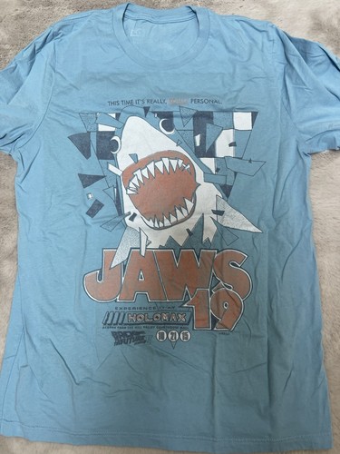 Fright Rags Officially Licensed JAWS 19 Back To The Future II Blue Shirt Large - Bild 3 von 3
