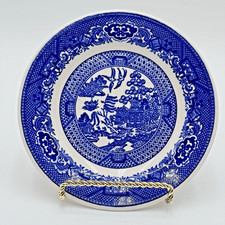 Willow Ware By Royal China Blue 6" Plate Bread Butter Dessert Chinoiserie Design