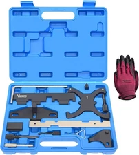 13PCS Engine Camshaft Timing Locking Tool Kit & Flywheel Locking Tool 303-393